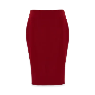 Saint Laurent Women's Pencil Skirt "Red"