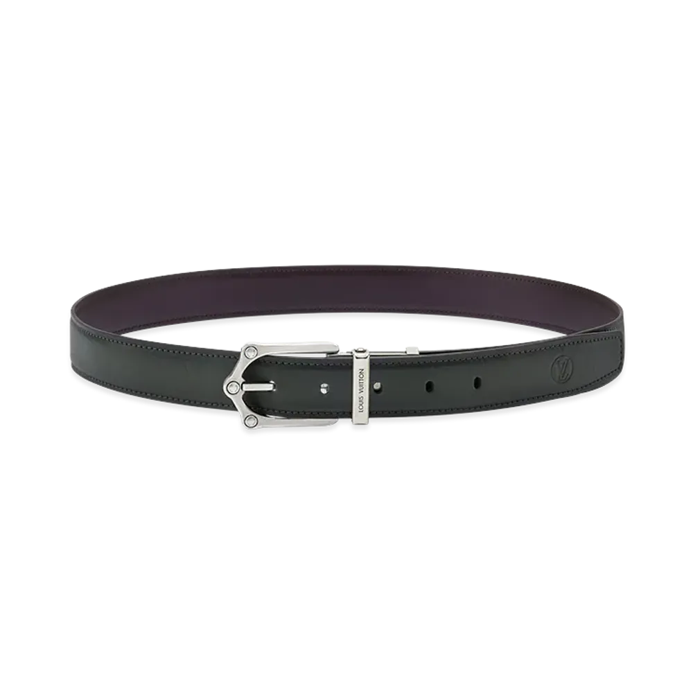 Louis Vuitton Belt Frog Patina 30mm Reversible "Green, Brown"