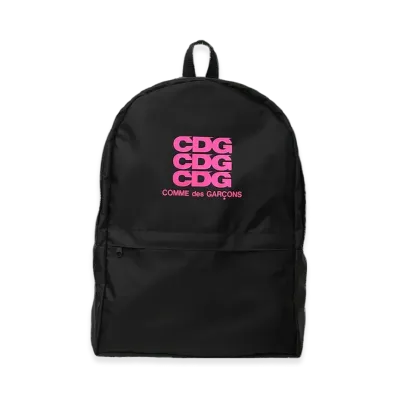 Comme des Garcons CDG Fluorescent Printed Backpack "Black/Pink"