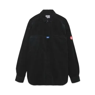 Cav Empt (C.E) OVERDYE CORD DESIGN BIG SHIRT "Black"