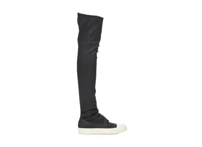 Rick Owens DRKSHDW Women's High Sock Sneaks "Black Wax/Milk"