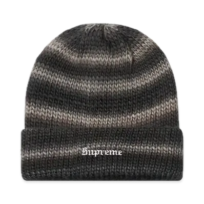 Supreme Ombre Stripe Beanie "Black"
