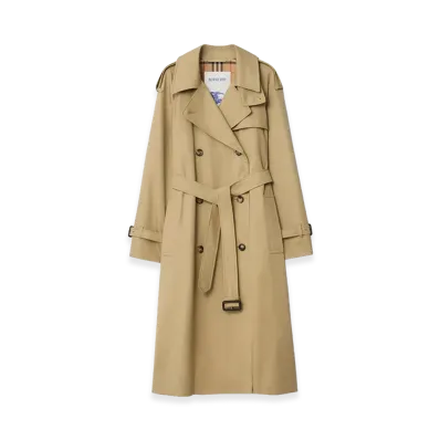 Burberry Women's Long Castleford Trench Coat "Beige"