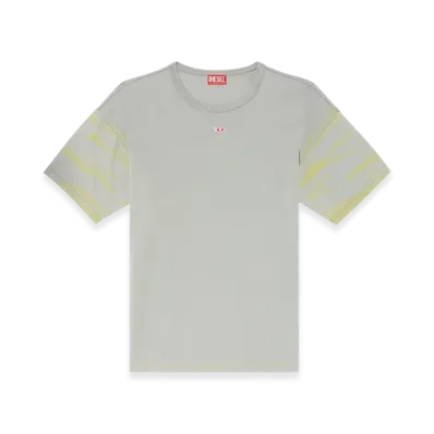 Diesel T-Adjust-R23 T-Shirt With Spray Effect "Gray"