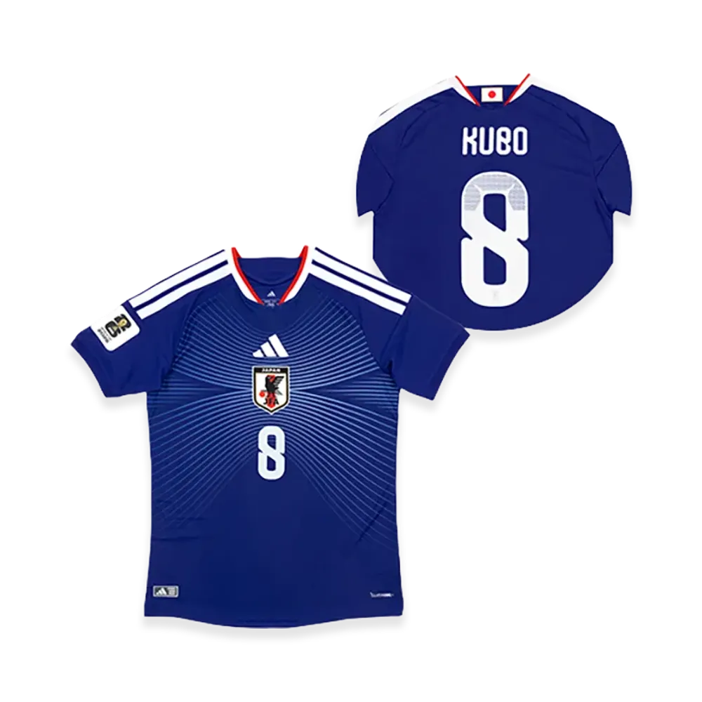 adidas Soccer Japan 2026 Home Authentic Jersey "FIFA World Cup 26 Official Sleeve Badge" #8 Takefusa Kubo "Japan Blue"
