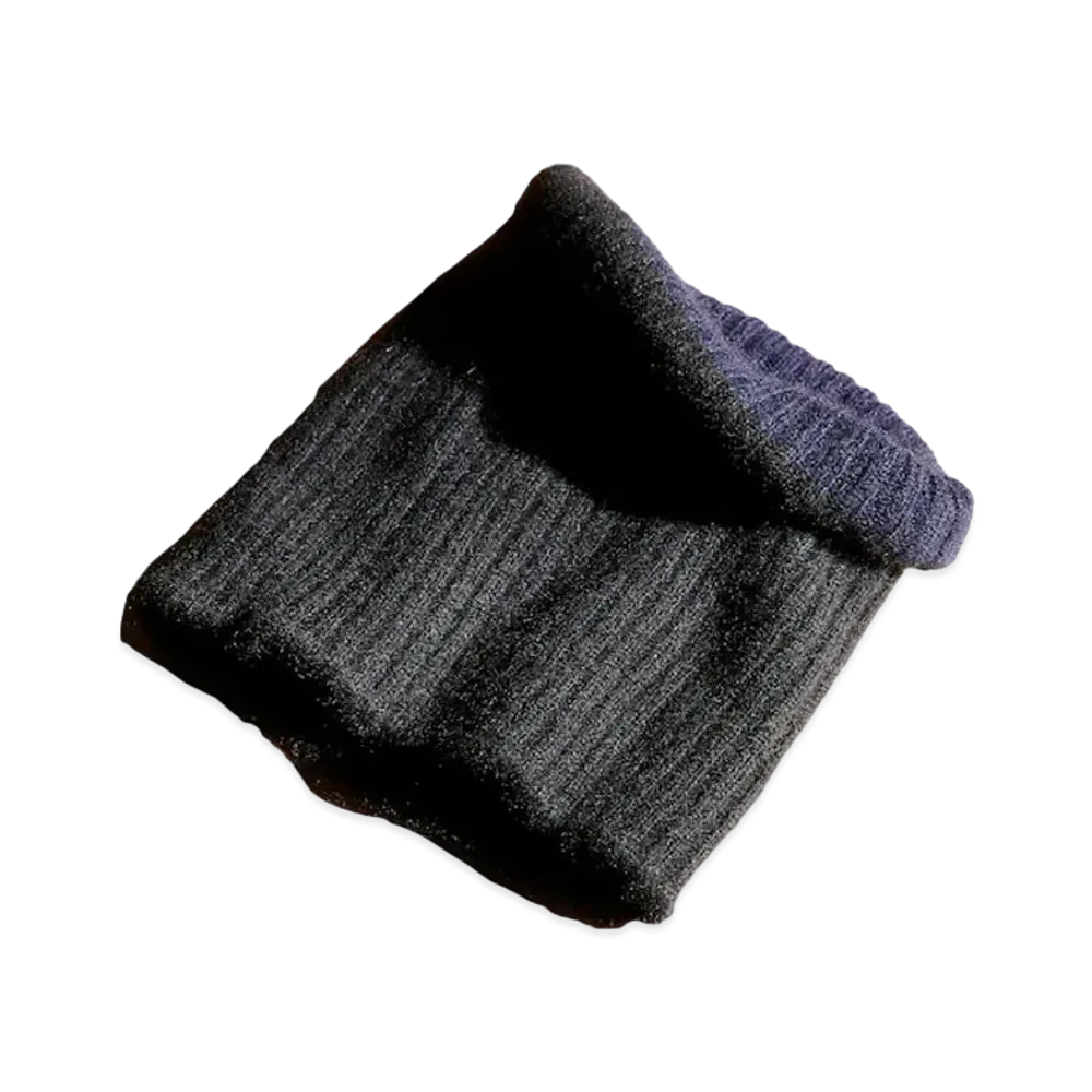 everyone HERILL for everyone Cashmere Neckwarmer "Black/Navy"