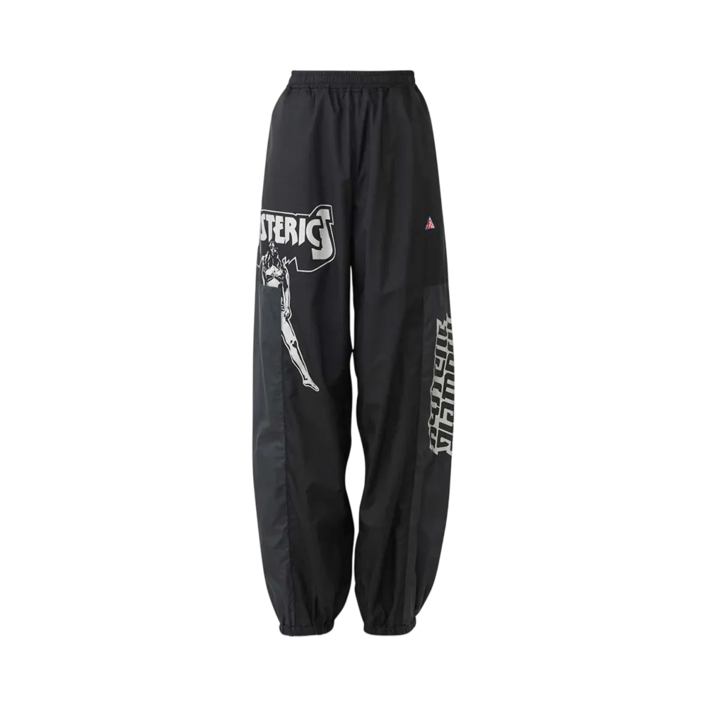 HYSTERIC GLAMOUR Women's Sheer Nylon Pants "Black"