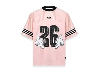 adidas x Disney Mickey Mouse Jersey Sports Short Sleeve T-Shirt "Pink"