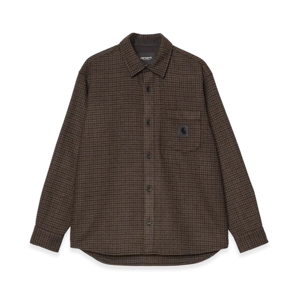 Carhartt WIP L/S Lowis Shirt "Lowis Houndstooth Vitola Heather"