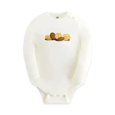 Kith Baby Treats Hanukkah Gelt Coins Onesie "Sandrift"