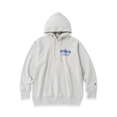 Champion Reverse Weave Hooded Sweatshirt 24FW "Light Gray"