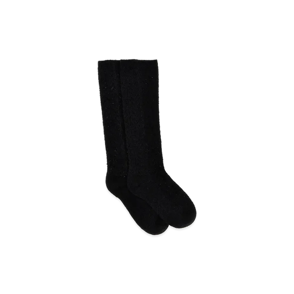 Valentino Garavani Women's Mohair Socks "Black"