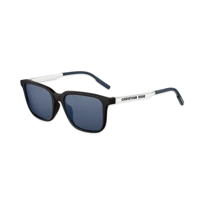 Dior Tag SU Rectangular Sunglasses "Black"