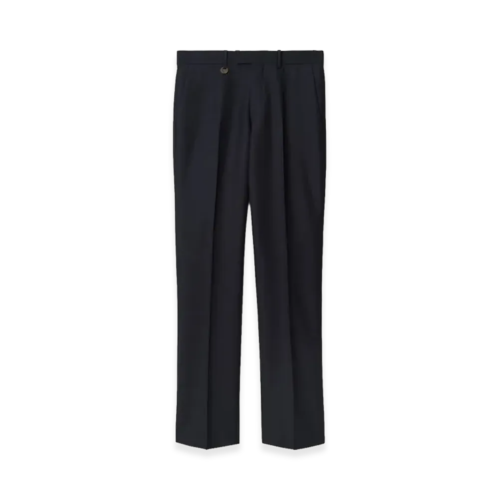 Burberry Wool Mohair Tailored Trousers "Navy"