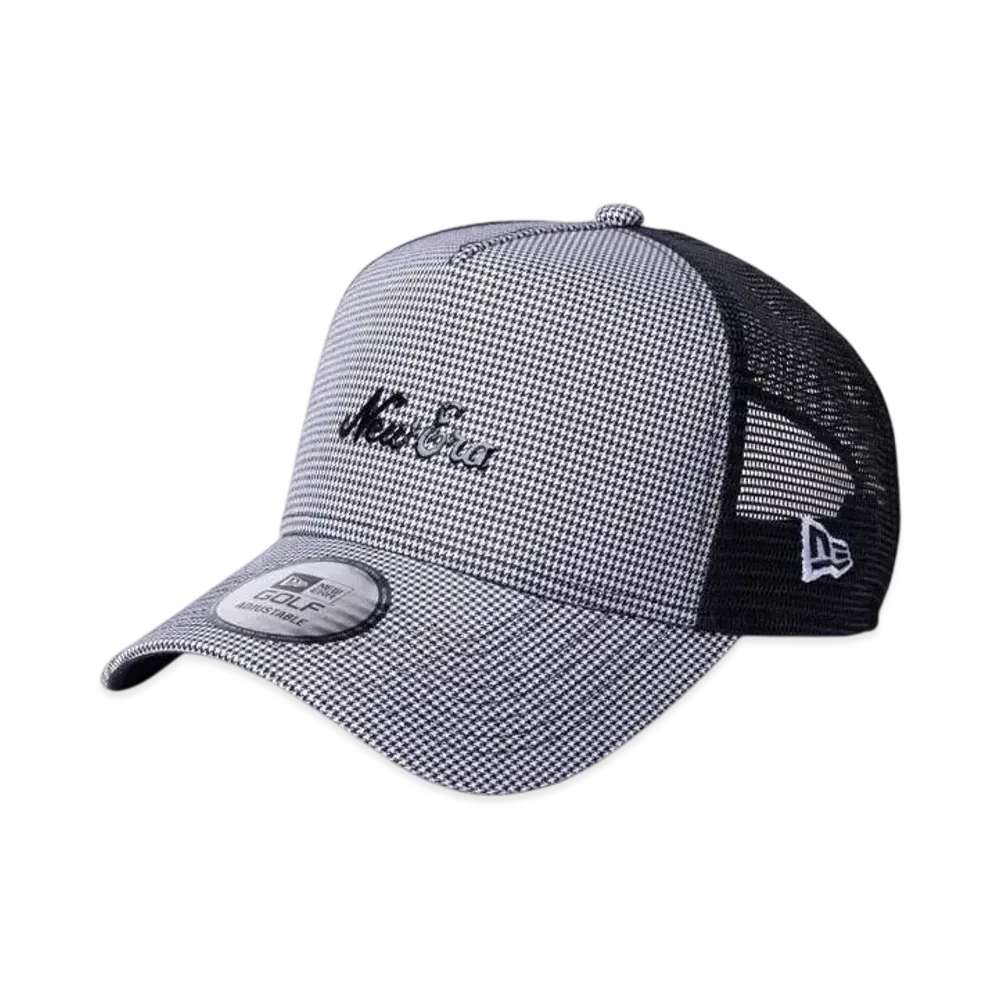 NEW ERA Golf 9Forty A-Frame Tracker Houndstooth "Black"