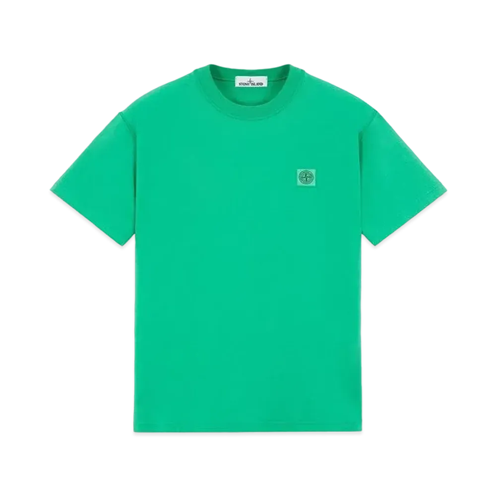 Stone Island 23742 20/1 COTTON JERSEY 'FISSATO' EFFECT_SLIM FIT "Green"
