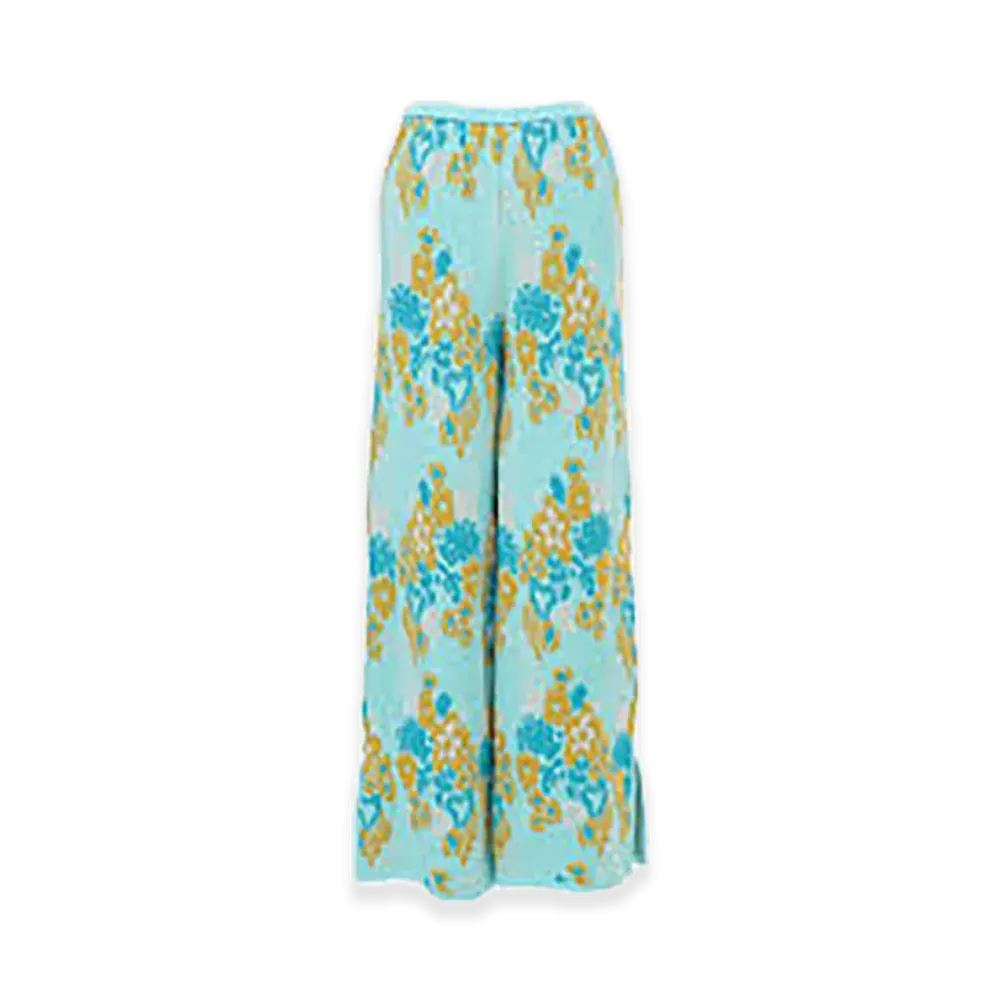 TAN Women's Aquatic Plant Pants "Blue"