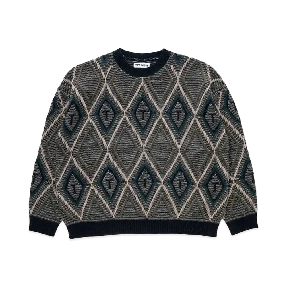 TTT MSW Diamond Pull Over Knit "Green"