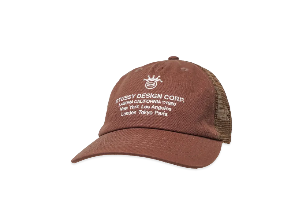 Stussy LP Design Crop Trucker Cap "Brown"