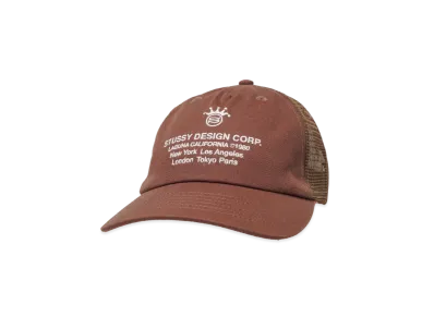 Stussy LP Design Crop Trucker Cap "Brown"