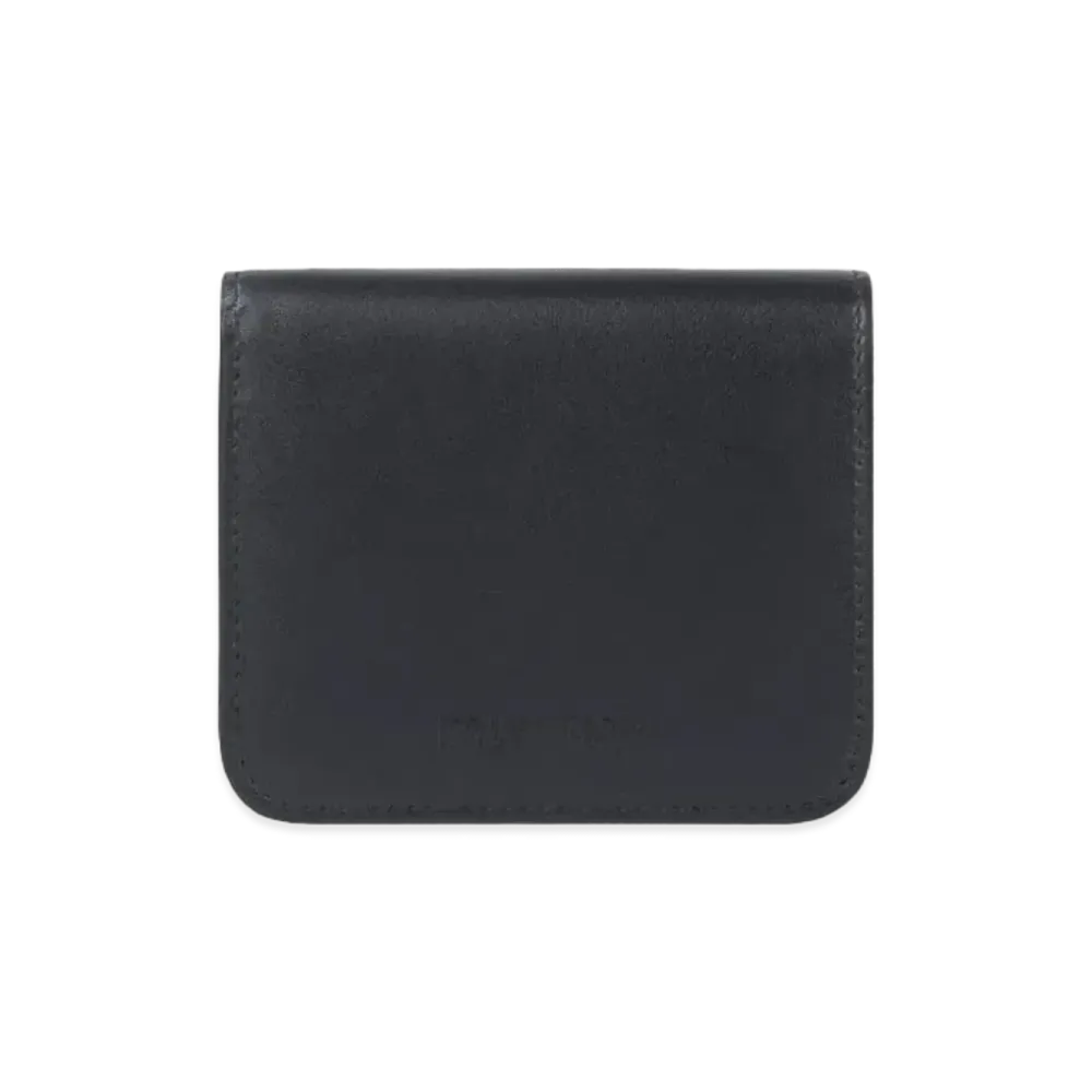 BALENCIAGA Essential Flap Coin And Card Holder "Black"