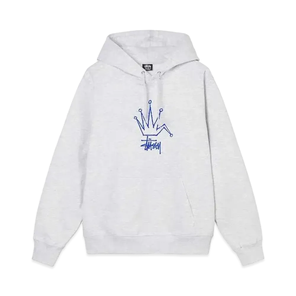 Stussy BROKEN CROWN HOODIE "Ash Heather"