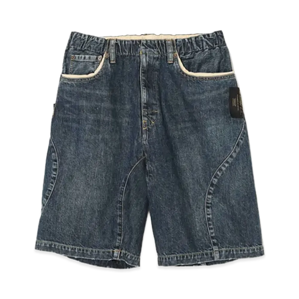 UNDERCOVER Cotton Denim Shorts "Indigo"