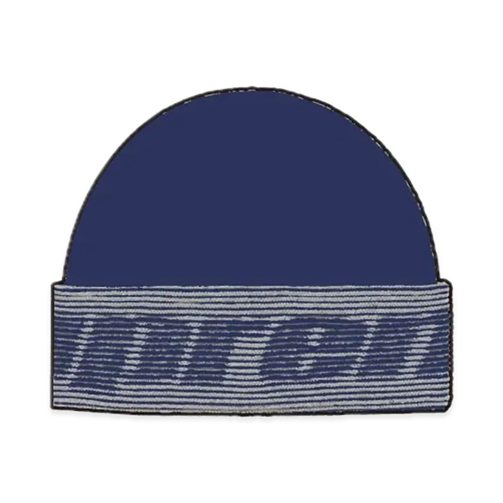 Supreme Reflective Jacquard Beanie "Navy"
