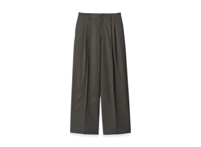 ssstein Long Wide Trousers "Grey Khaki"