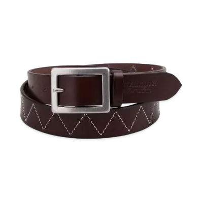 NEIGHBORHOOD Leather Wide Belt "Brown"