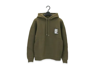 Maison Kitsune College Fox Embroidered Comfort Hoodie "Khaki"
