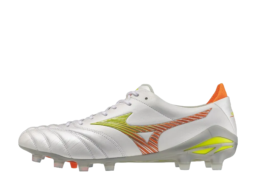 Mizuno Morelia Neo 5 Japan "Super White Pearl/Yellow/Orange"