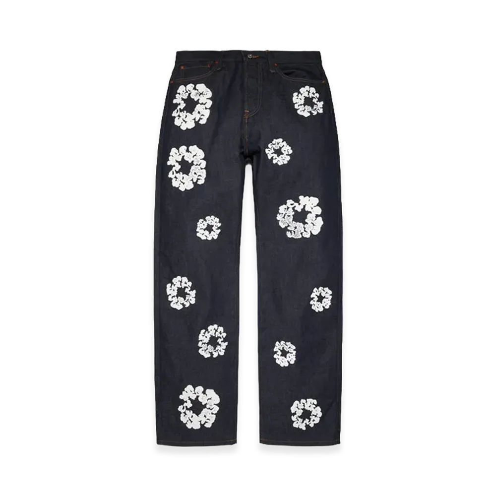 DENIM TEARS Baggy Cotton Wreath Denim Pant "Selvedge"