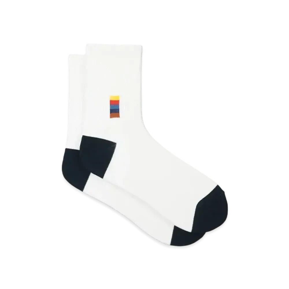 Paul Smith Artist Stripe Block Socks "White"