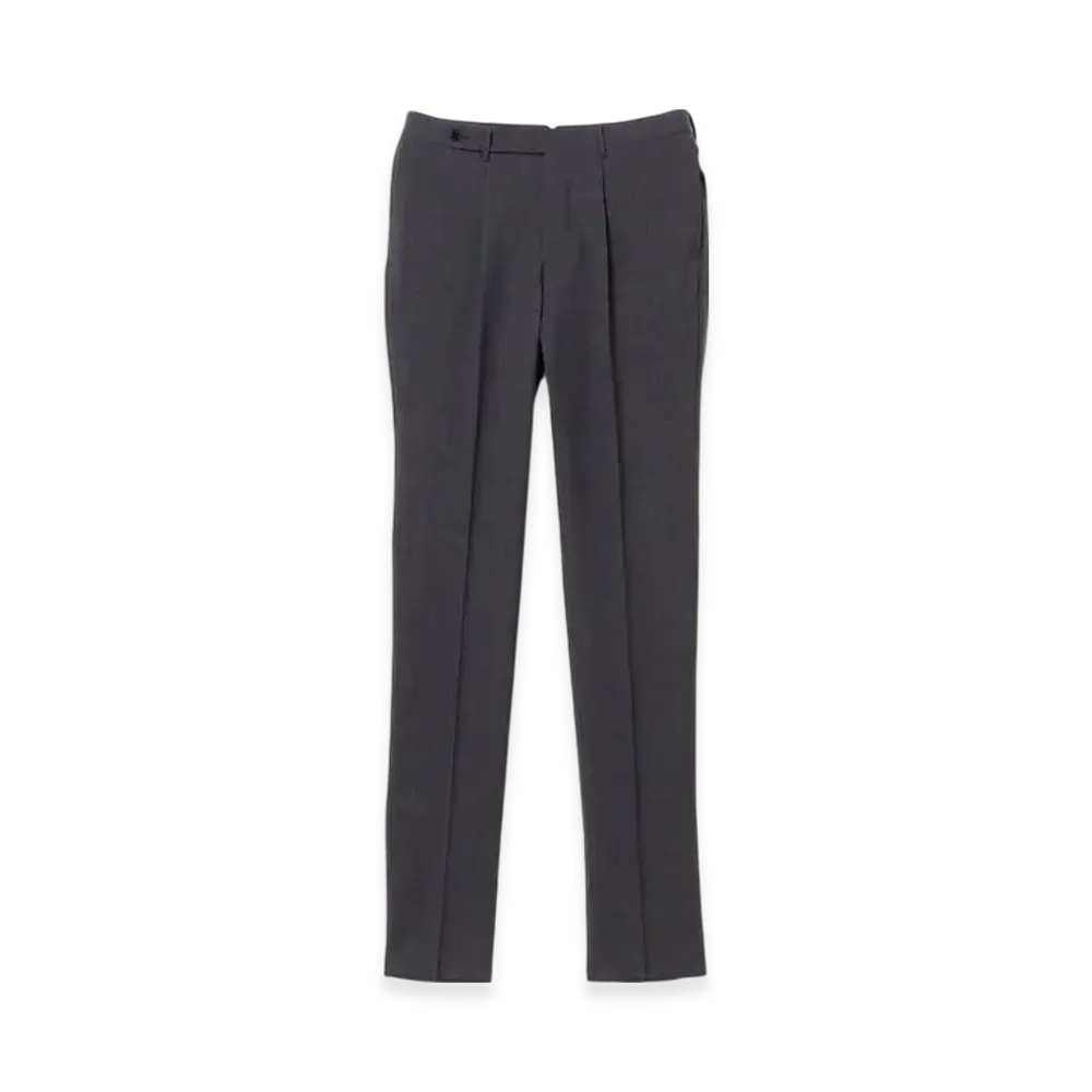 BEAMS Exclusive Fabric Wool Fresco 1 Pleat Slacks "ChacoalGray"