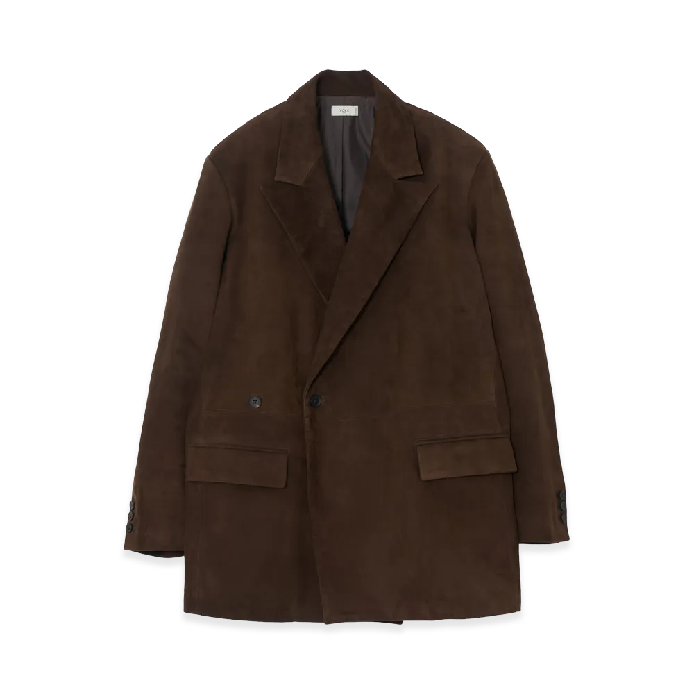 YOKE Goat Suede Jacket "Brown"