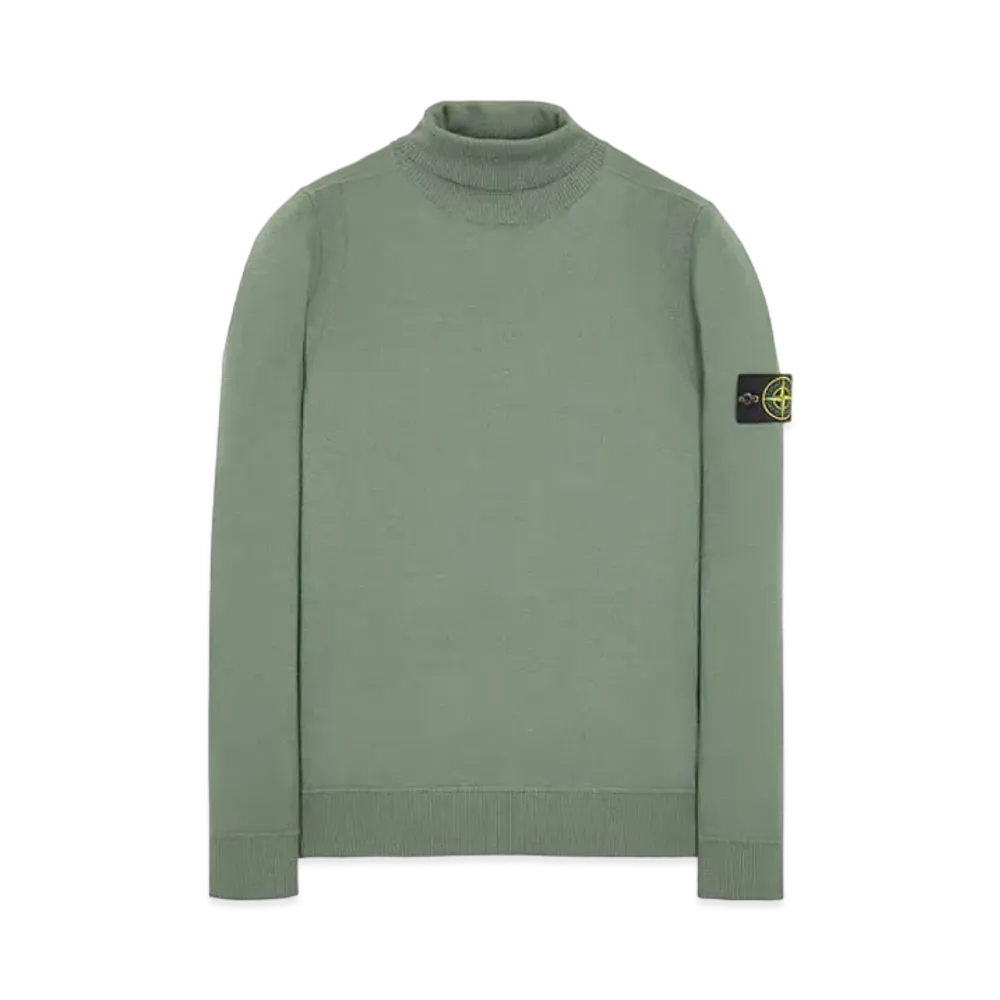 Stone Island 527C4 LIGHT PURE WOOL "Sage Green"