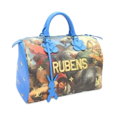 Louis Vuitton Jeff Koons Speedy 30 RUBENS "Blue"