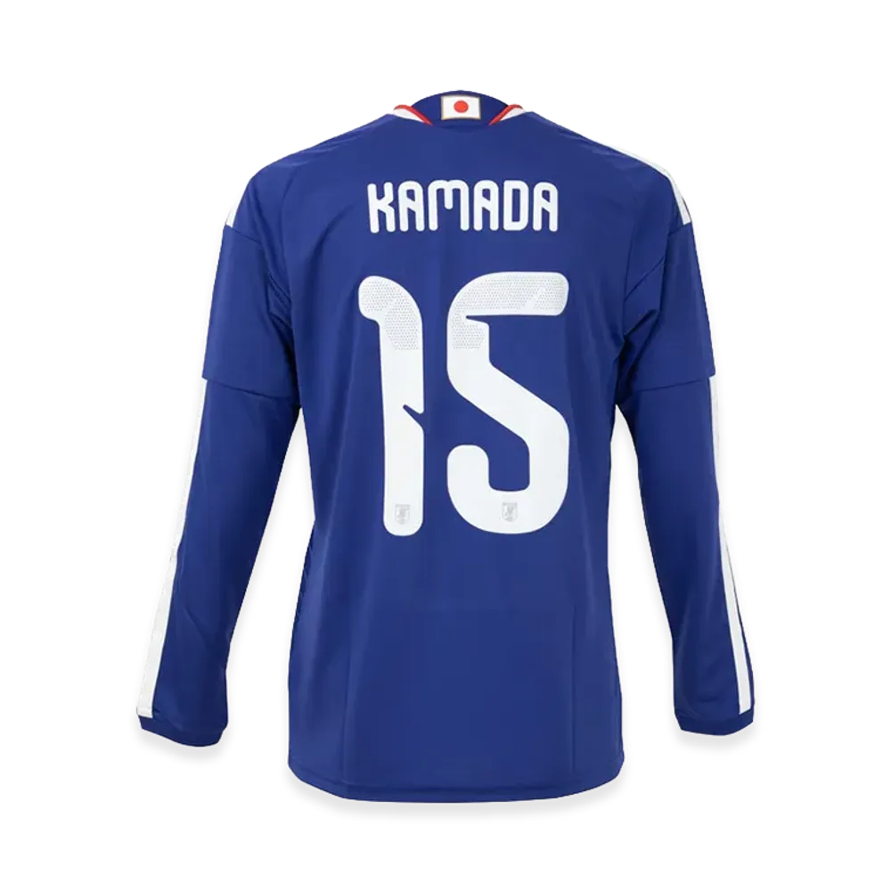 adidas Soccer Japan 2026 Home Replica Long Sleeve Jersey #15 Daichi Kamada "Japan Blue/Ash Blue"