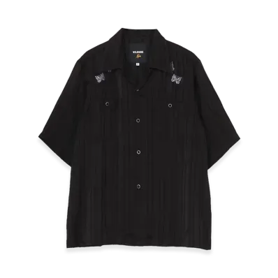 WILDSIDE YOHJI YAMAMOTO x NEEDLES S/S Cowboy One-up Shirt "Black"