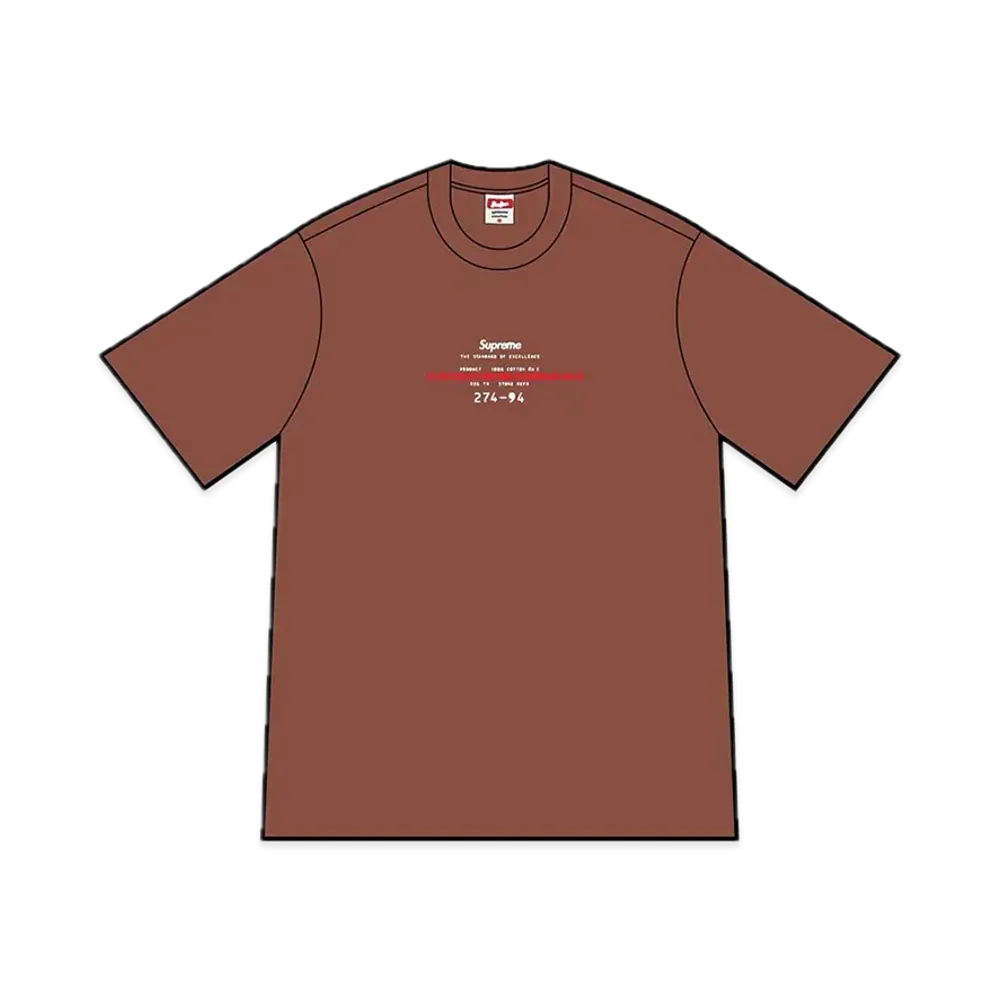 Supreme Standard Tee "Brown"