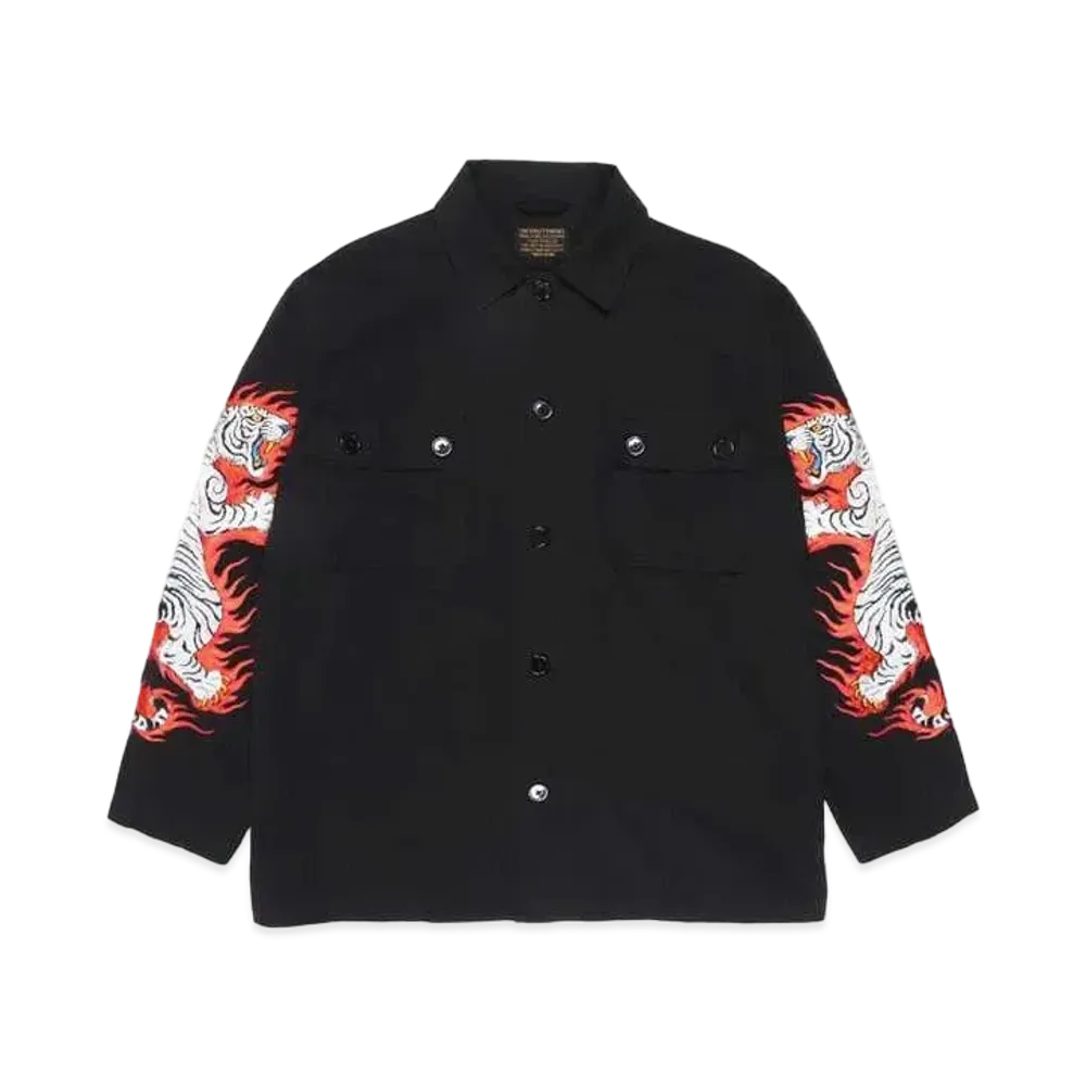 WACKO MARIA TIM LEHI / Army Shirt "Black"