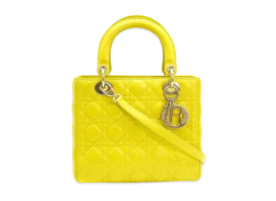 Dior Lady Dior 2WAY Bag "Yellow"