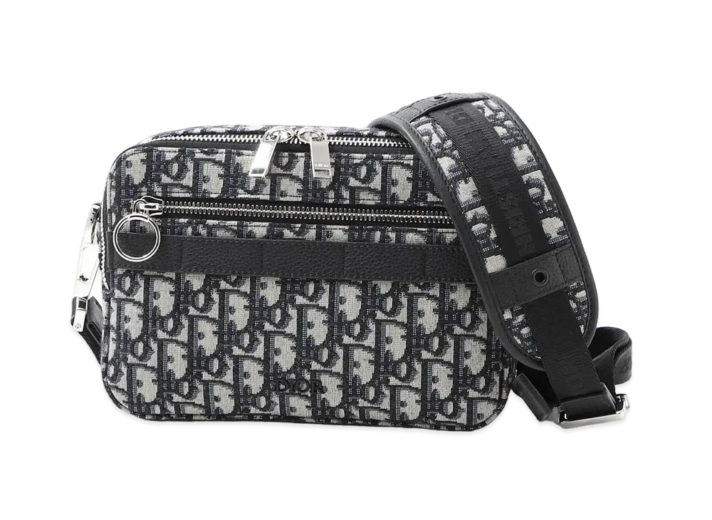 Dior Pouch with Shoulder Strap "Navy"