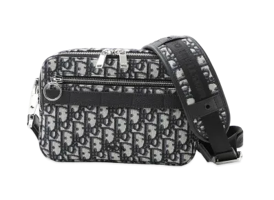 Dior Pouch with Shoulder Strap "Navy"