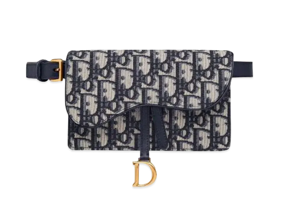 Dior Saddle Belt Pouch "Navy"