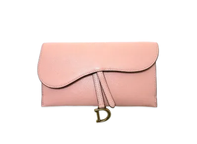 Dior Saddle Long Wallet "Pink"