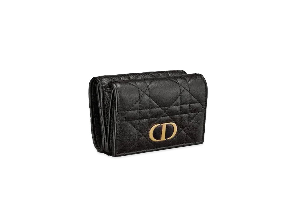 Dior Dior Caro compact Wallet "Black"
