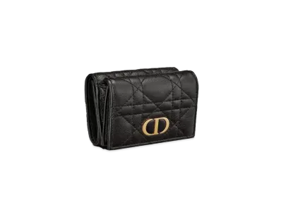 Dior Dior Caro compact Wallet "Black"