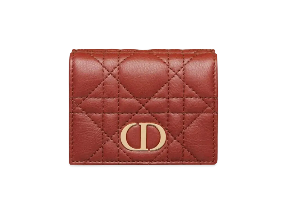 Dior Dior Caro compact Wallet "Red"